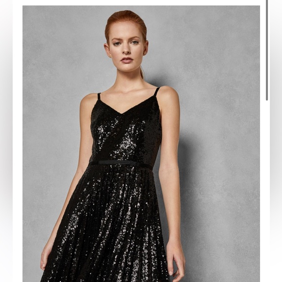 Ted Baker Dresses & Skirts - TED BAKER London, Size 2, Elegant Black Sequin Dress